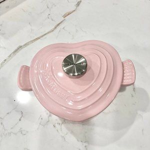 Le Creuset Heart Shaped Cast Iron Pink